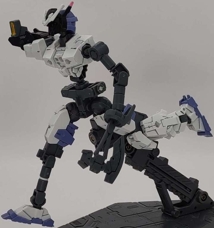 Running, left side view